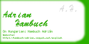 adrian hambuch business card